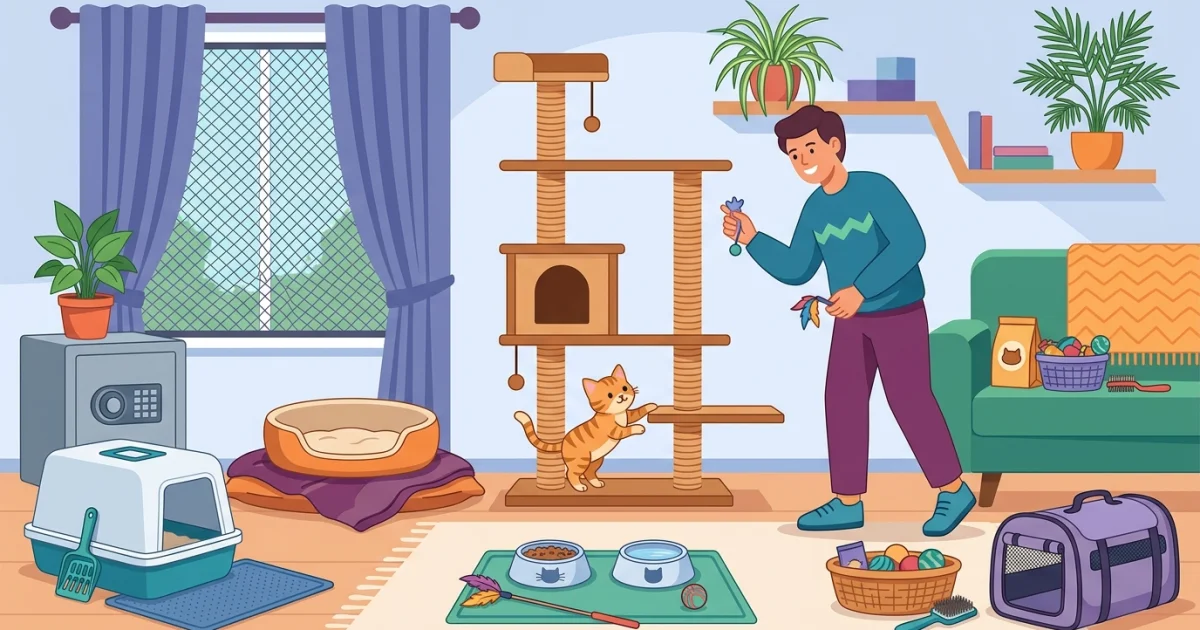 Jak przygotować dom na pierwszego kota?