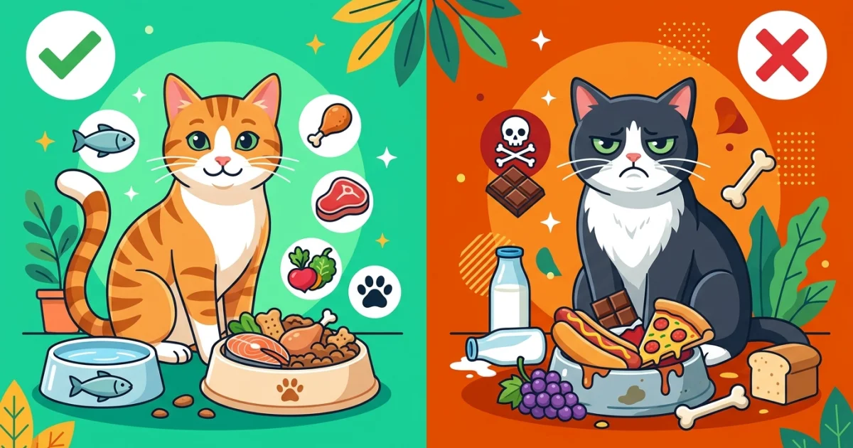 Żywienie kota: czym karmić kota domowego, a czym nie?